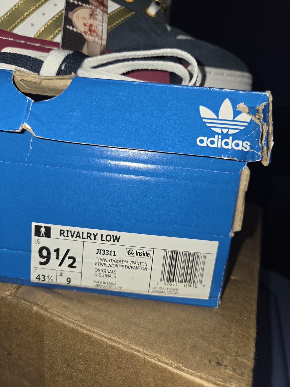 MENS 9.5 ADIDAS RIVALRY LOW DEMON SLAYER TENGEN Anime Shoes Leather 2024 Rare - Picture 13 of 13